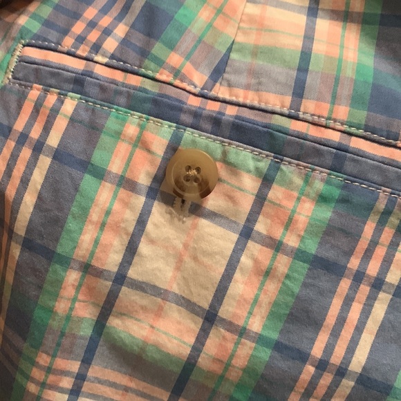 Vineyard Vines plaid breaker shorts Pastel plaid cotton poplin size 18 worn once - Picture 10 of 13